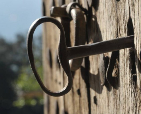 Imagen en primer plano de una llave